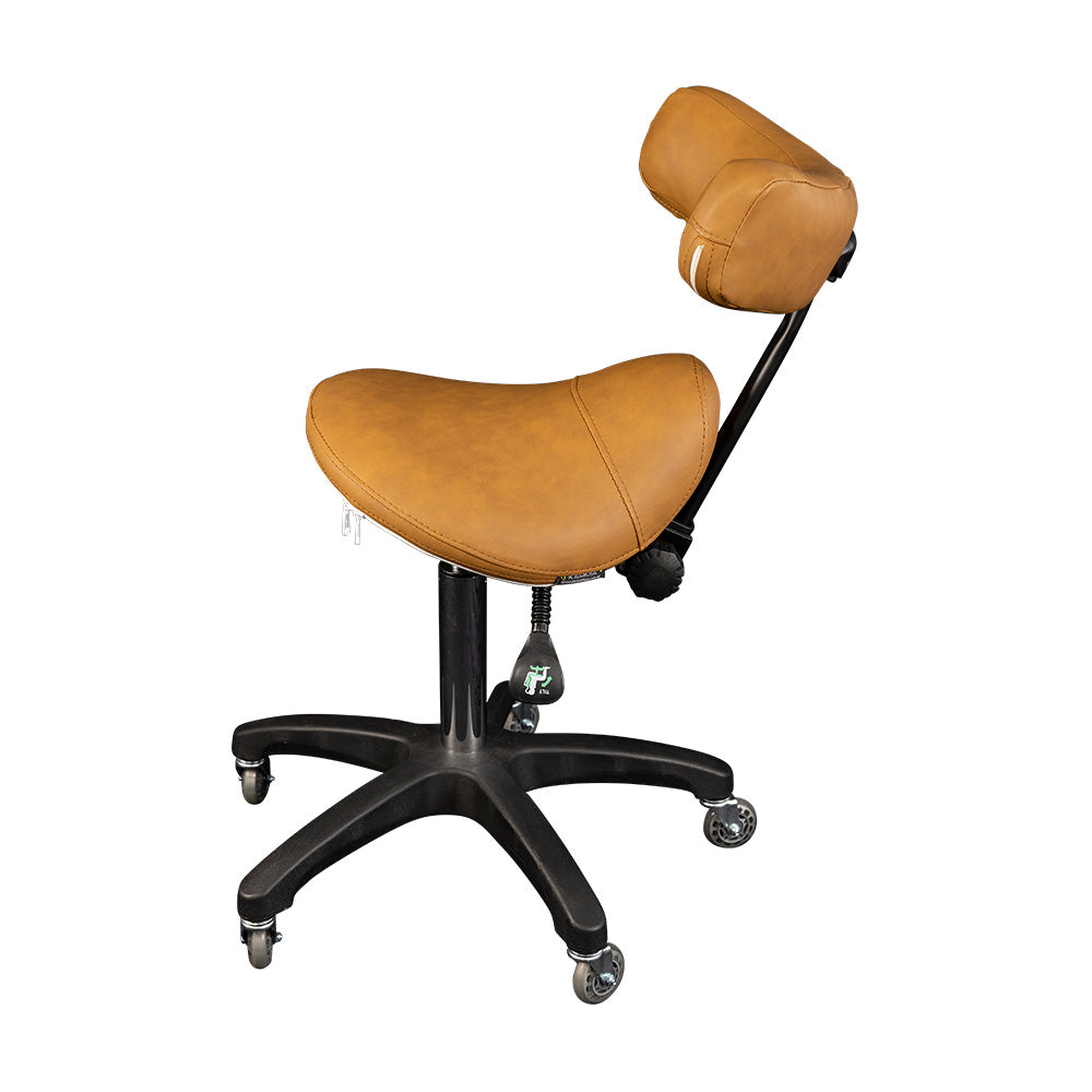 VEVOR VEVOR Saddle Stool Rolling Chair, Ergonomic Saddle Chair with Wheels,  Height Adjustable Thickened PU Leather Swivel Stools Chair, for Kitchen,  Salon, Spa, Tattoo, Clinic, Black | VEVOR AU
